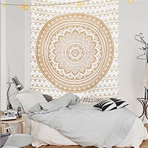 ✨Gold and White Tapestry✨